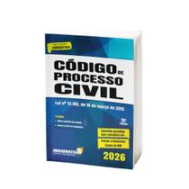 Código de Processo Civil 2026 - 13ª Edição Atualizado
