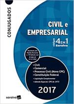 Códigos 4 em 1 Conjugados: Civil, Processo Civil, Comercial e Constituição Federal