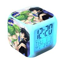 Códigos de relógio digital LED Geass Square com função de despertador Códigos de relógio digital LED Geass Square com função de despertador