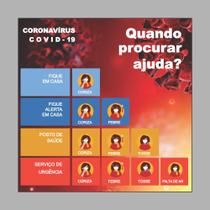 Codiv-19 placa "quando procurar ajuda" cod014 Codiv-19 placa "quando procurar ajuda" cod014