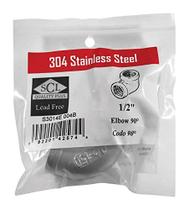 Codo Femenino de 90 de Acero Inoxidable Smith Cooper 1/2"