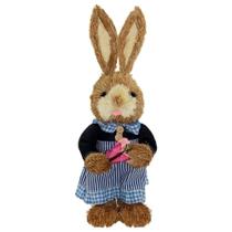 Coelha De Páscoa Decoração Enfeite Coelhinha 35cm