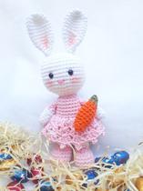 Coelha Pàscoa amigurumi croche 25 cm