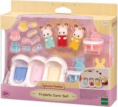 Coelhinhos Conjunto Cuidando De Trigemeo Sylvanian Families