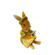 Coelho(a) Páscoa Fone E Tablet Em Resina Menina Coelho(a) Páscoa Fone E Tablet Em Resina Menina