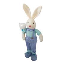 Coelho Algodão Doce Camisa Xadrez e Calça Azul Coelho Algodão Doce Camisa Xadrez e Calça Azul