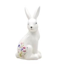 Coelho da Páscoa em Cerâmica Decorativo para Enfeite 21cm