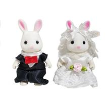 Coelho Da Páscoa Em Miniatura Escala 1:12, Família Da Floresta, Rena, Panda, Figuras De Animais Para