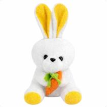 Coelho Da Páscoa Pelúcia Com Cenoura Fofo Para Cestas E Mesa Cor Amarelo Coelho Da Páscoa Pelúcia Com Cenoura Fofo Para Cestas E Mesa Cor Amarelo
