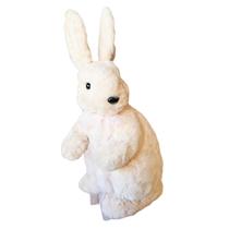 Coelho De Páscoa Pelúcia Creme 40X20X24Cm Decoração Páscoa