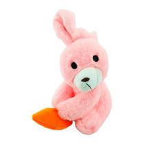 Coelho de Pelúcia Coloridos Mácil Fofinho Decoração de Cama e Mesa 24cm