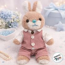 Coelho de Pelúcia Elegante com Traje Formal 23cm
