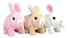 Coelho De Pelúcia Pula Emite Som Brinquedo Infantil Páscoa Coelho De Pelúcia Pula Emite Som Brinquedo Infantil Páscoa