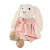 Coelho de pelúcia vestido rosa quarto bebê brinquedo criança