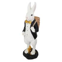Coelho decorativo de páscoa em resina