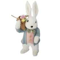 Coelho decorativo páscoa em sisal branco