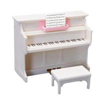 Coelho Marrom Ovelha Boneca Piano Escala 112 Móveis Em Miniatura Animal Cena De Concerto Modelo