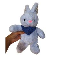 Coelho Pelúcia Azul Enfeite Brinquedo Páscoa Macio Decoração Coelho Pelúcia Azul Enfeite Brinquedo Páscoa Macio Decoração