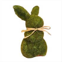 Coelho Verde Sentado Com Laço Decoração de Páscoa 14cm Coelho Verde Sentado Com Laço Decoração de Páscoa 14cm
