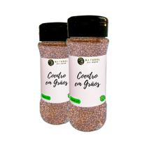 Coentro em Grãos 100% Natural Sabor Autêntico Kit 2 Pote com Dosador 50g