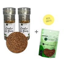 Coentro Premium Em Grãos Kit 2 Pote Com Dosador + Refil 50G Coentro Premium Em Grãos Kit 2 Pote Com Dosador + Refil 50G