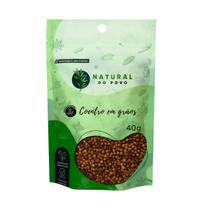 Coentro Selecionado em Grãos 100% Orgânico Alta Qualidade Pouch 40g - Natural do Povo