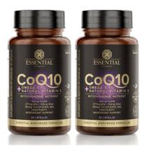 Coenzima Q 10 + Ômega-3 TG + Vitamina E - 60 cápsulas cada - 2 unidades - Essential Nutrition - Coenzima Q10 Coenzima Q 10 + Ômega-3 TG + Vitamina E - 60 cápsulas cada - 2 unidades - Essential Nutrition - Coenzima Q10