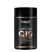Coenzima Q10 100mg com Semente de Uva Vital Z Suplemento Alimentar Antioxidante 30 Cápsulas Coenzima Q10 100mg com Semente de Uva Vital Z Suplemento Alimentar Antioxidante 30 Cápsulas