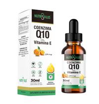 Coenzima Q10 100mg Por Dose Com Vitamina E Em Gota De Rápida Absorção 30ml Sabor Laranja Nutri Salus