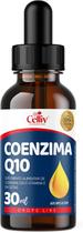 Coenzima Q10 100mg Por Porção e Vitamina E Sabor Menta em Gotas 30ml Celliv