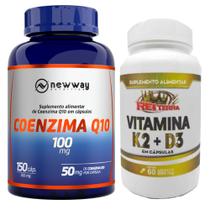 Coenzima Q10 150 Cápsulas 500mg + Vitamina K2 + D3 60 Cápsulas 500mg