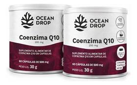 Coenzima Q10 200mg 60 Caps Ocean Drop Kit 2 Original 120 Capsulas