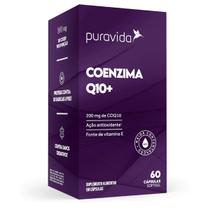 Coenzima Q10+ 200mg 60 Càpsulas Puravida Sabor:Sem sabor