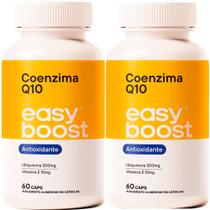 Coenzima Q10 200mg Easy Boost Vitamina E Tcm 120 Caps Kit 2x