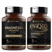 Coenzima Q10 200mg Magnesio Treonato L Tirosina 120 Cáps