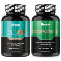 Coenzima Q10 60 Caps + Complexo B 120 Caps Growth Coenzima Q10 60 Caps + Complexo B 120 Caps Growth
