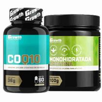 Coenzima Q10 60 Caps + Creatina 100g Monohidratada Growth