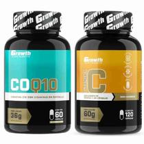 Coenzima Q10 60 Caps + Vitamina C 120 Caps Growth