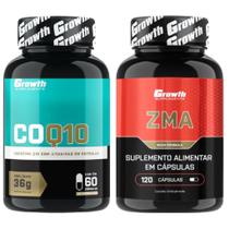 Coenzima Q10 60 Caps + Zma 120 Caps Growth Supplements