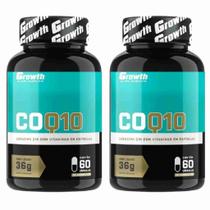 Coenzima Q10 60 Cápsulas Growth Supplements Kit 2 Potes
