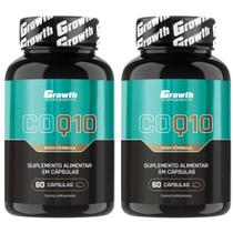 Coenzima Q10 60 Cápsulas Growth Supplements Kit 2 Potes