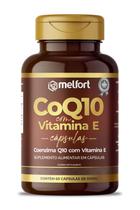 Coenzima q10 com vitamina e 500mg 60cps melfort b