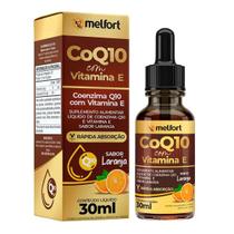 Coenzima Q10 Com Vitamina E Rápida Absorção 30ml Melfort Coenzima Q10 Com Vitamina E Rápida Absorção 30ml Melfort