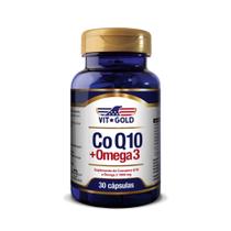 Coenzima Q10 CoQ10 com Ômega 3 1000 mg Vitgold 30 cápsulas