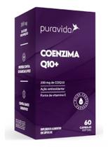 Coenzima Q10+de 200mg+Vitamina E Antioxidante com 60 Cápsulas Softgel-Pura Vida