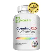 Coenzima Q10 + L-Triptofano 500mg Puro Ubiquinol 100% de Absorção 60 Cáps - Bionutri