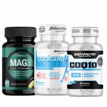Coenzima Q10 + Magnesio Mag3 100% + Colageno Tipo 2 - Body Nutry / Daily life / Clinical labs