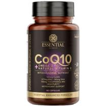 Coenzima Q10 + Omega 3 Tg + Vitamina E - 60 Capsulas - Essential Nutrition Coenzima Q10 + Omega 3 Tg + Vitamina E - 60 Capsulas - Essential Nutrition