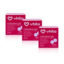 Coenzima Q10 Ubiquinol 120mg Com Vitamina B12 e Vitamina C Em Filme com 30 doses Vhita 3 unidades