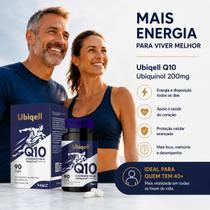 Coenzima Q10 Ubiquinol 200mg VITAL Z Ubiqell 90 Cápsulas Forma Ativa Alta Absorção Coenzima Q10 Ubiquinol 200mg VITAL Z Ubiqell 90 Cápsulas Forma Ativa Alta Absorção
